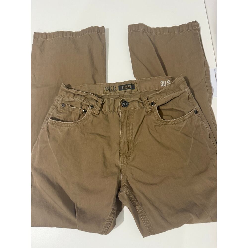 BKE Tyler Men’s Brown Denim Pants 30S Straight Fit